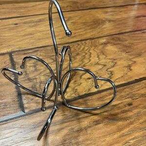 Metal Heart Scarf Belt Necklace Holder